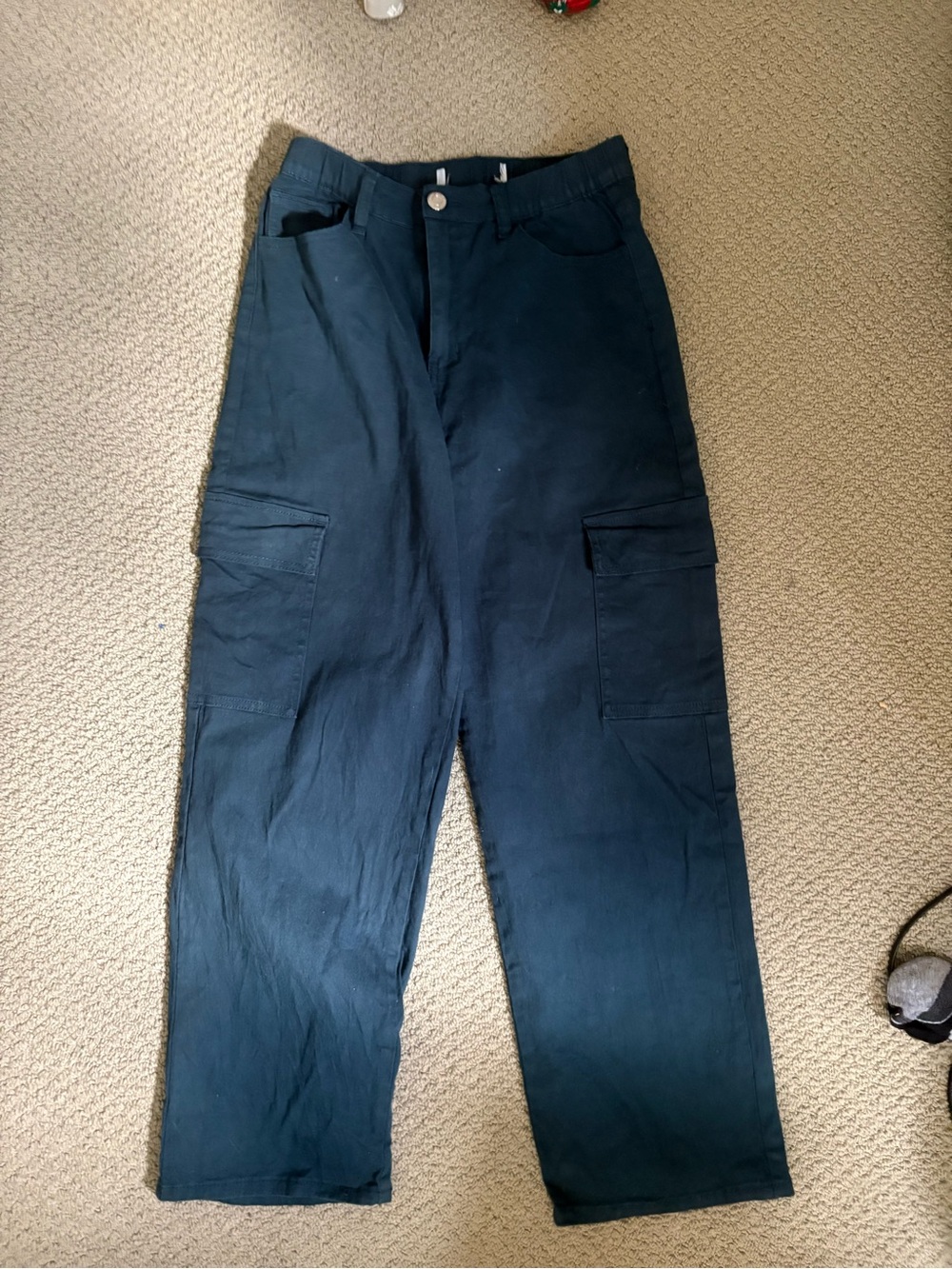 True Religion Men's Cargo Pants in Navy